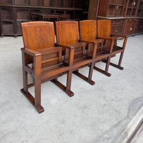 เก้าอี้โรงหนัง 4 ที่นั่ง หลังโค้ง