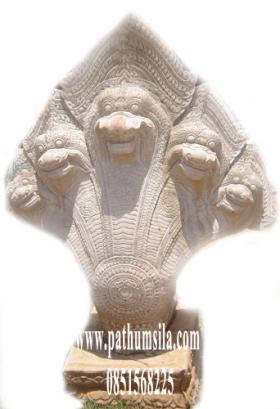 นาคขอมใหญ่ 50*80*160 cm Sandstone Bali  