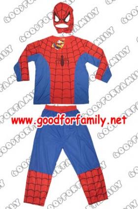 ชุดแฟนซี เสื้อ-กางเกง แขนยาว-ขายาว-หน้ากาก สไปเดอร์แมน  Spiderman เสื้อการ์ตูน ชุดนอน แปลงร่าง ยอดมนุษย์  เสื้อผ้าเด็ก  แต่งแฟนซี รหัส fcy025