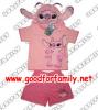 ชุดแฟนซี เสื้อ-กางเกง Lilo & Stitch สติช Disney Baby สีชมพู มีฮู้ด hood ดิสนีย์ เสื้อรูปสัตว์ เสื้อเด็ก เสื้อการ์ตูน กางเกงเด็ก เสื้อผ้าเด็ก แต่งแฟนซี อายุ 2-5 ปี รหัส fcy024