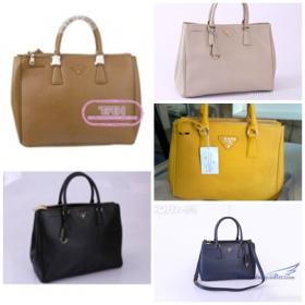 ขาย Prada PRADA SAFFIANO LUXO TOTE BAG BN1801 BALTICO