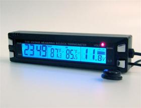 EC30 Car Clock With In/Out Thermometer & Battery Monitor