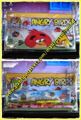 ถุงใส่ดินสอ พร้อมอุปกรณ์เครื่องเขียน Angry Bird