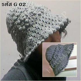 หมวกลายต่อดอก รหัส  G 02
