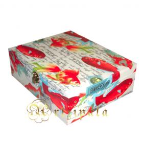 กล่องชานอ้อย ลายปลาคราฟ สินค้าหมด