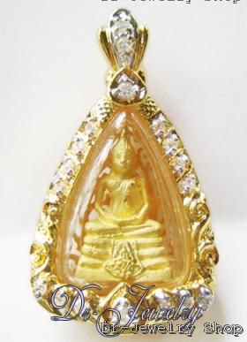 C013 - จี้พระหลวงพ่อโสธร ล้อมเพชร