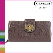 ขาย Coach  MADISON EMBOSSED CROCODILE ACCORDION ZIP WALLET F47848