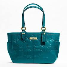 ขาย coach COACH F19462 Gallery Patent Leather Tote