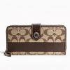 Coach Coach Singnature Stripe Accordion Zip Ar
