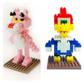 ตัวต่อ Nanoblock -Ver. universal studio character- pinkpanter & woody woodpeckers