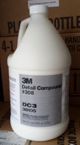 3M 38105 น้ำยาขัดลบรอยขีดข่วนสีรถ #308 Detail Compound DC3