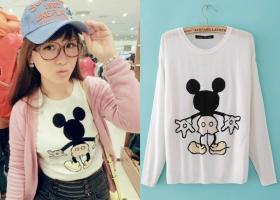 เสื้อไหมพรม สไตล์ยุโรป เตรียมพร้อมรับหน้าหนาว กันนะสาวๆ  EN-130 ขาว ราคา : 730 บาท M , L
