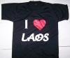 เสื้อยืดเด็กI love laos12m อก22นิ้ว