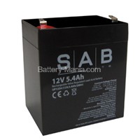 SLA Battery UP1254 SAB 12V 5.4AH