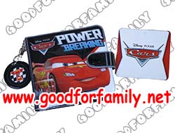 กระเป๋าสตางค์เด็ก Cars Lightning McQueen สีดำ แบบติดกระดุม 2 ตอน คาร์ส ไลท์นิ่งแมคควีน กระเป๋าตัง กระเป๋าเด็ก รหัส bckntecar003