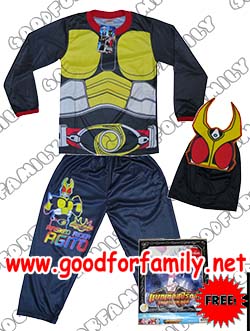 ชุดแฟนซีเด็ก Masked Rider Agito แขนยาว-ขายาว-หน้ากาก มาสก์ไรเดอร์ อากิโตะ  แต่งแฟนซี fancy Cosplay เสื้อการ์ตูน เสื้อผ้าเด็ก รหัส fcycarmsk002