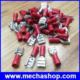 ขาย OEM ขั้วต่อหางปลา ตัวเมียชนิดหุ้ม Series Female Per-Insulating Connectors terminal FDD1.25-250 (จำนวน100ชิ้น)(TMN005)