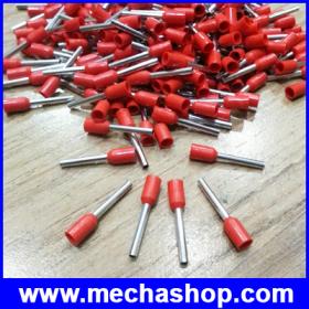 ขาย OEM ขั้วต่อหางปลา ข้อต่อสายไฟ แบบหุ้ม PVC Insulated Bootlace Ferrules E1008 (จำนวน1000ชิ้น)(TMN007)