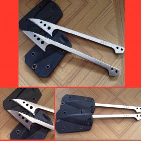 A017 ฉมวก มีดเฉือนมีดแล่ปลา พร้อมปลอกฝัก จากค่าย EDC GEAR