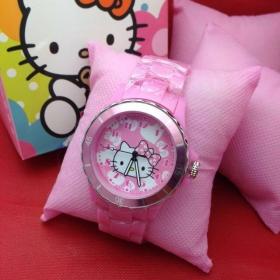 นาฬิกา Hello Kitty  หน้าชมพู สายสีชมพู