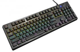 KEYBOARD NUBWO X9 Semi Mechanical  คีย์แบบราคาประหยัด แต่คุณภาพเกินราคา มีดีไซด์รูปแบบอย่าง Classic มีแสงไฟลอดผ่านหลากสีและลูกเล่นแสงไฟพร้อมกับสวิตซ์แบบใหม่ Semi Mechanical