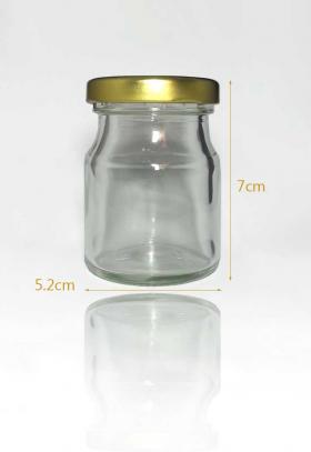 ขวดรังนก ขนาด70ml ฝาล็อคสีทอง