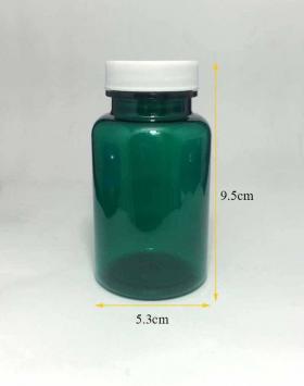 ขวดE140(PET) เขียว ฝาเกลียขาว ขวดพลาสติกชนิดPET สีเขียว ฝาพลาสติกขาว