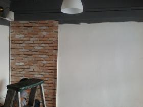 ขาย/ติดตั้ง วอลเปเปอร์ลายอิฐแดง3มิติคู้บอน