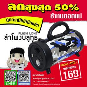 ลำโพงบลูทูธไฟฉาย (PBD)
