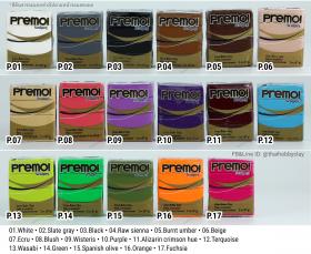 ขาย PREMO Sculpey PREMO Polymer clay สีต่างๆ 