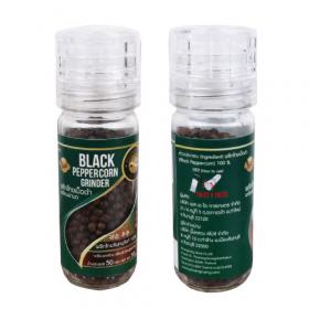 ขาย Black peppercorns (bottle with grinder) 50 g. Phung Luang Brand BPC-BG50