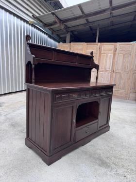 ตู้ไซด์บอร์ดไม้สักสไตล์ไทยผสมยุโรป