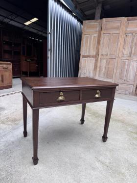 โต๊ะทำงานขาศรสองลิ้นชัก