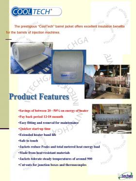 ฉนวนกันความร้อน (Insulation)   หุ้มเครื่องฉีดพลาสติก   ฉนวนเครื่องฉีด   ช่วยประหยัดไฟได้ 20 – 50%