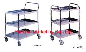 รถเข็นของสแตนเลส 3 ชั้น (3 levels stainless steel table truck)