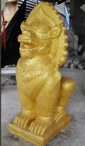สิงห์ขอมคู่ (ใหญ่ /งานหินทราย)