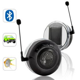 Bluetooth พลังงานแสงอาทิตย์ สำหรับติดรถยนต์ พร้อมลำโพง