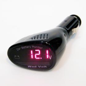 WadVolt ปลั๊กตรวจแรงดันระบบจ่ายไฟฟ้ารถยนต์ [สีแดง]