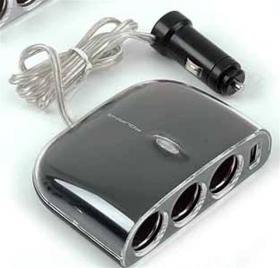 WF-0032 - Car Triple Power Socket with USB