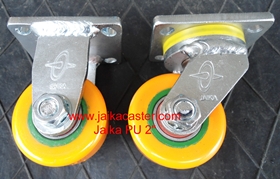 ลูกล้อยูรีเทนไจก้า รับน้ำหนักปานกลาง (Jaika polyurethane caster wheel, Medium Duty 777) 