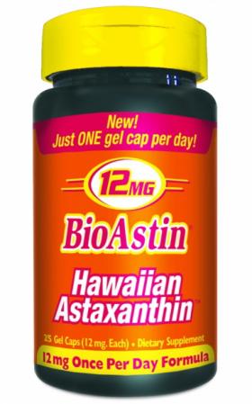 Astaxanthin (BioAstin), 12 mg, 25 เม็ด