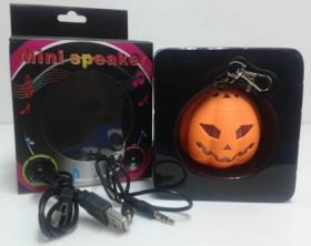 ขาย ลำโพง MP3 Mini Pumpkin Speaker ให้เสียงใส ดัง ฟังชัด พกพาสะดวก สวยสะดุดตาด้วยไฟ LED