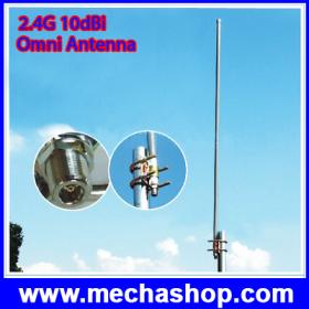 เสาขยายสัญญาณ เสาสัญญาณภายนอก ต่อกับเราท์เตอร์โมเด็ม 2.4G Outdoor Antenna Omni Fiberglass Antenna 10dBi เสาสัญญาณWiFiภายนอก