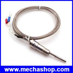 เทอร์โมคัปเปิล สาย เครื่องวัดอุณหภูมิ 600องศา Compression Spring Thermocouple K Type 10~600°C