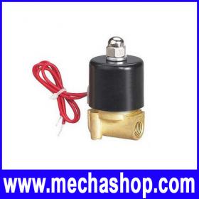 โซลินอยด์วาล์ว ปิดเปิดน้ำ เปิดปิดแก๊ซ ปิดเปิดน้ำมัน 2way 2position AC 220 1/8" Electric Solenoid Valve Water Air N/C Gas Water Air 1หุน