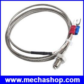 เทอร์โมคับเปิล เซนเซอร์เครื่องวัดอุณหภูมิ เซนเซอร์วัดอุณหภูมิ K Type Thermocouple 600°C  (cable 1m)