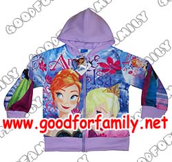 เสื้อกันหนาว Frozen Jacket โฟรเซ่น สีม่วง ฮู้ด hood anna elsa อันนา เอลซ่า แจกเกต แจ็กเก็ต เสื้อผ้าเด็ก เสื้อแขนยาว รหัส jckfro002