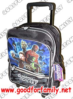 กระเป๋าล้อลาก 14 นิ้ว Guardians of the galaxy การ์เดี้ยนส์ ออฟ เดอะ กาแล็กซี่ สีดำเหลือง การ์ตูน กระเป๋านักเรียน กระเป๋าเป้ กระเป๋าอนุบาล รหัส bcktrogua002