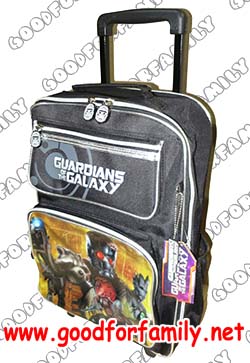 กระเป๋าล้อลาก 16 นิ้ว Guardians of the galaxy การ์เดี้ยนส์ ออฟ เดอะ กาแล็กซี่ สีดำเหลือง การ์ตูน กระเป๋านักเรียน กระเป๋าเป้ กระเป๋าอนุบาล รหัส bcktrogua003