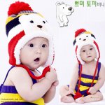หมวกขนฟูหมีขาว